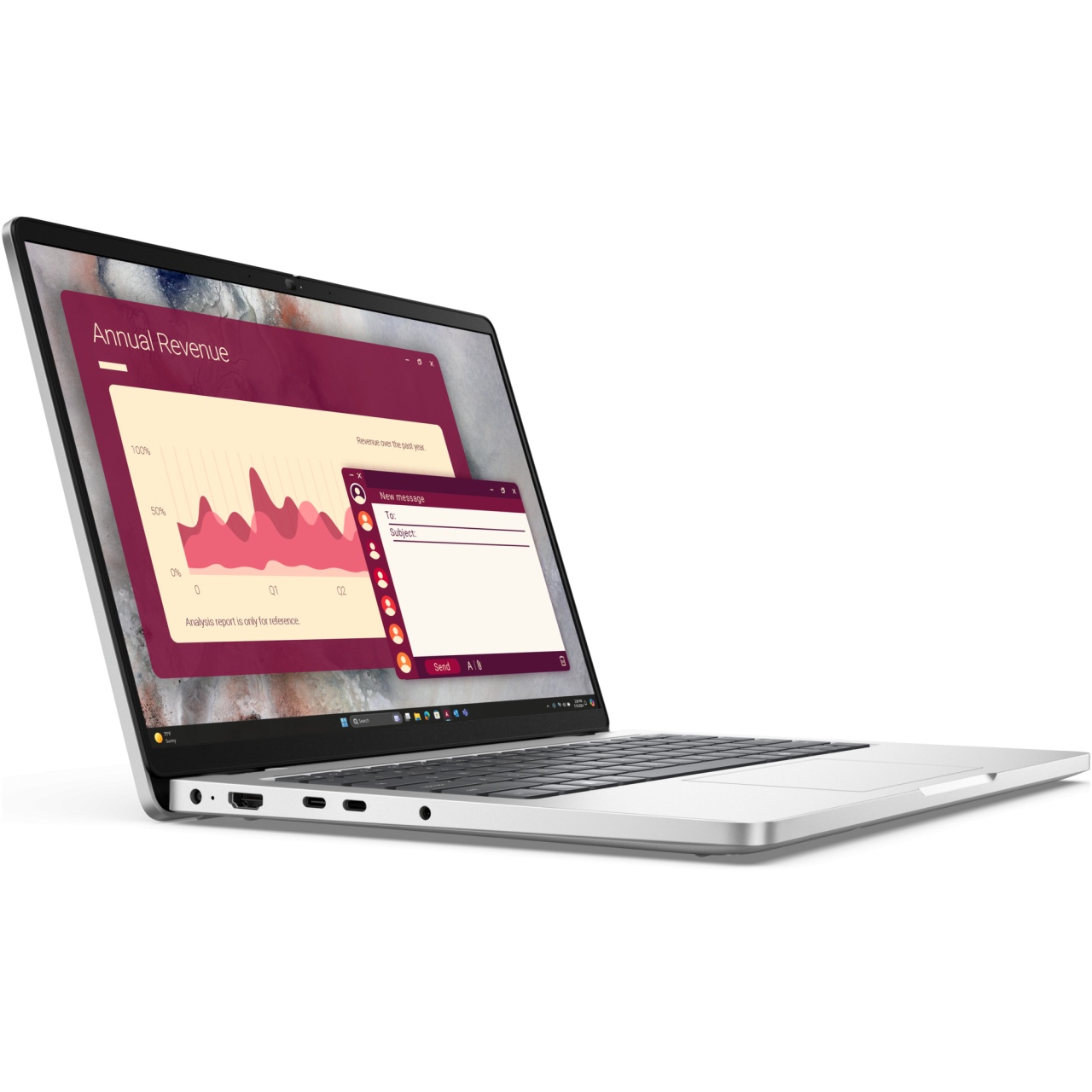 Лаптоп Dell Pro 14, 14", Intel Ultra 5, 16GB RAM, 512GB SSD, сребрист