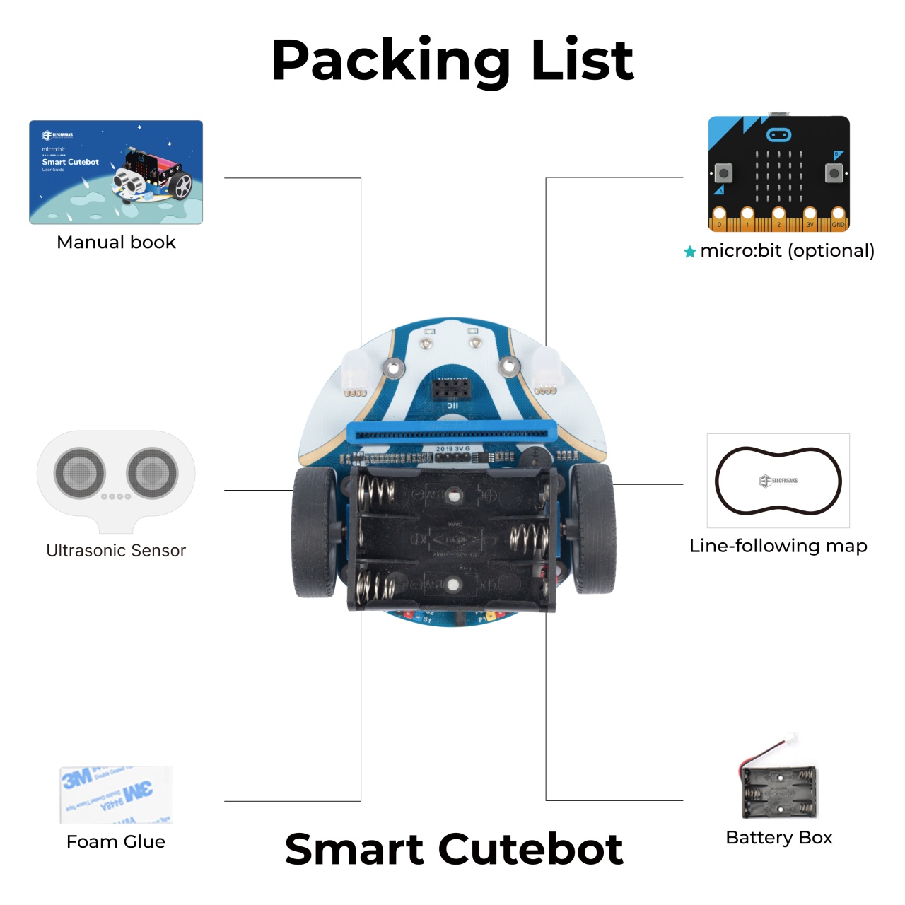 Програмируем робот micro:bit Smart Cutebot