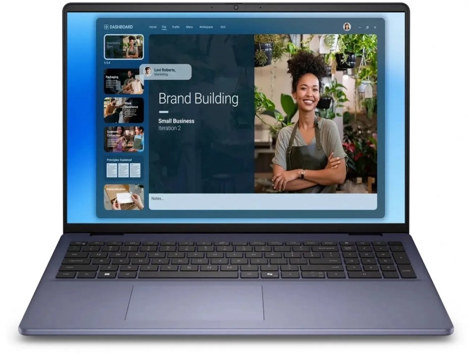 Лаптоп Dell 16 DC16251, 16", Intel Core 7, 16GB RAM, 512GB SSD, сребрист