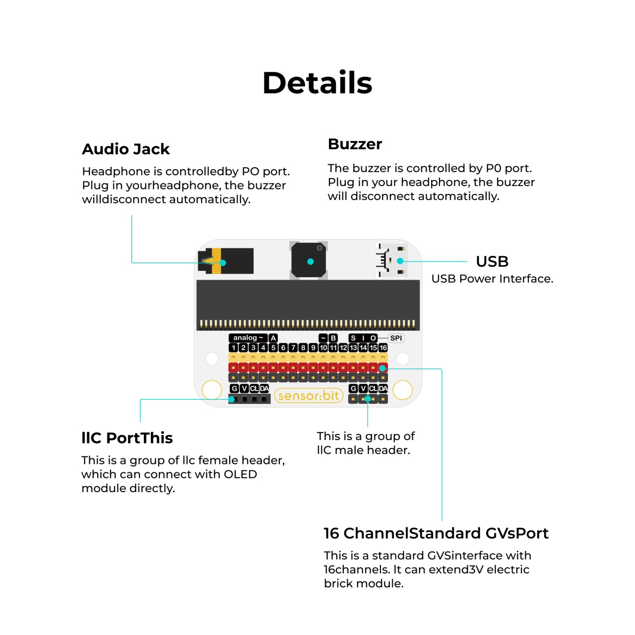 Sensor:bit (IO Разширителна платка за micro:bit)