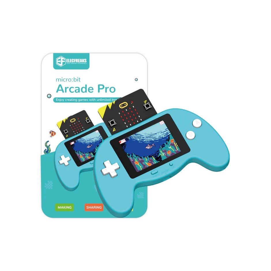 micro:bit Arcade Pro - преносима конзола за програмиране на игри