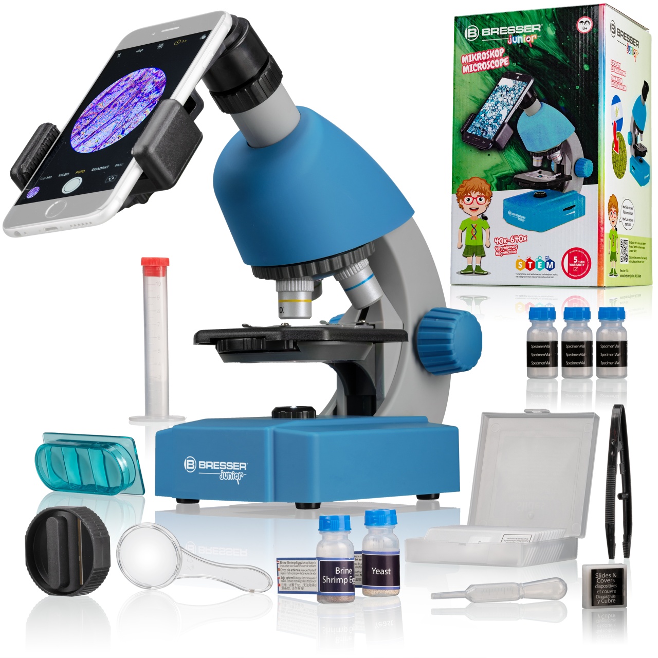 Микроскоп Junior Blue 40x-640x