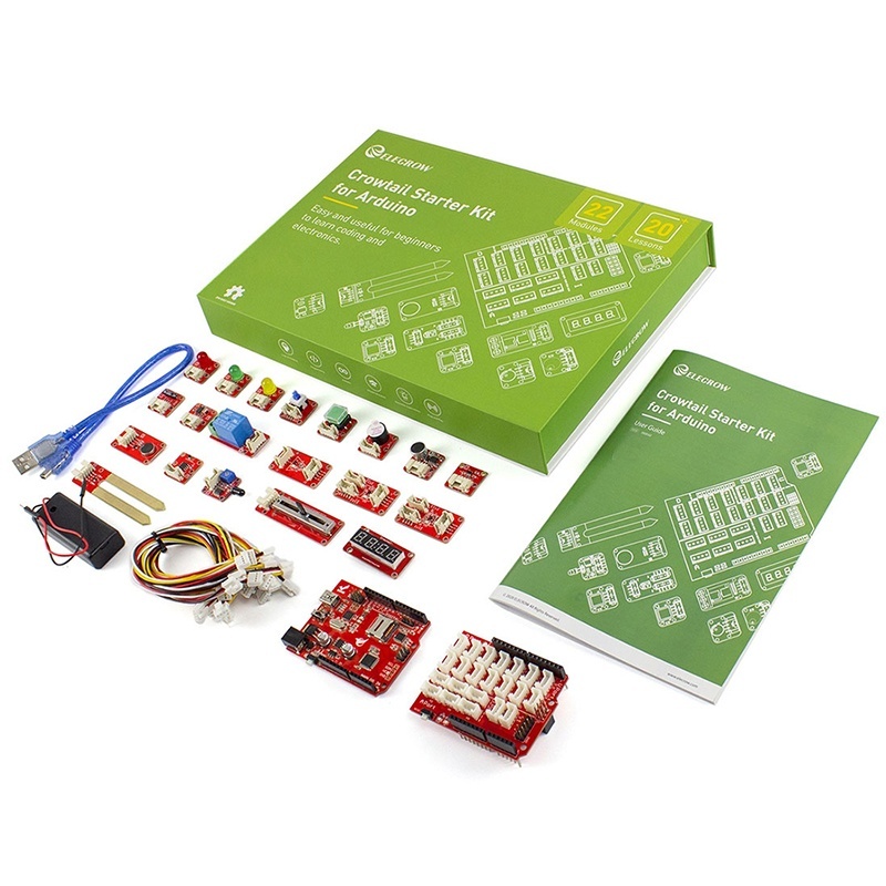 Crowtail стартов комплект за Arduino - 22 модула и 20 урока