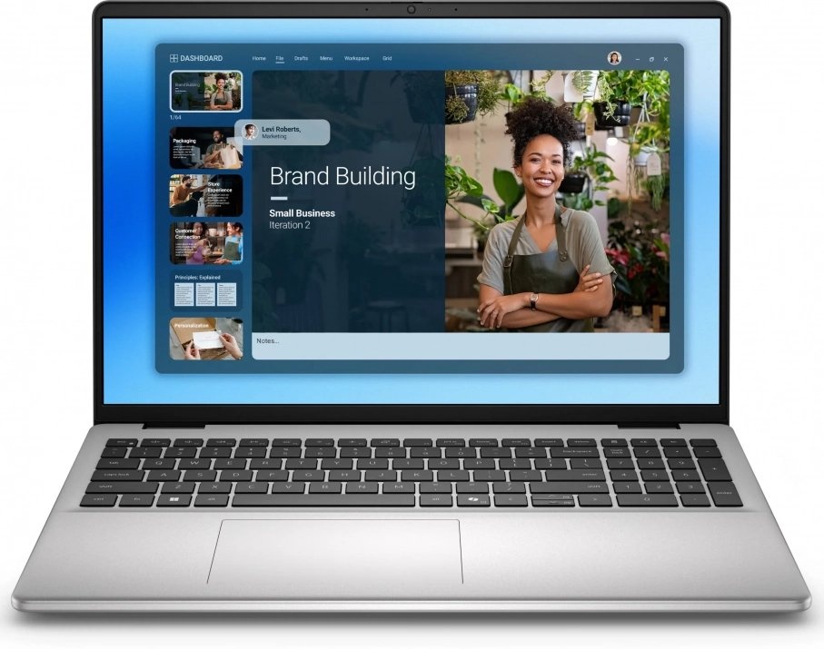 Лаптоп Dell 16 DC16251, 16", Intel Core 7, 32GB RAM, 1TB SSD, сребрист