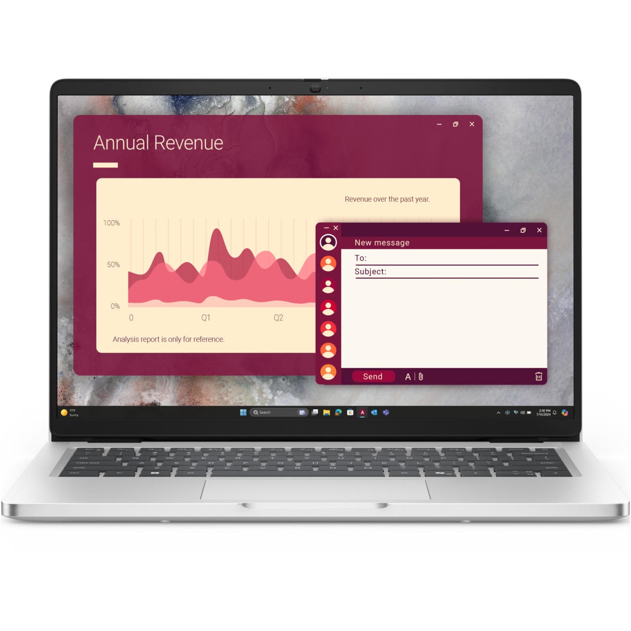 Лаптоп Dell Pro 14, 14", Intel Ultra 5, 16GB RAM, 512GB SSD, сребрист