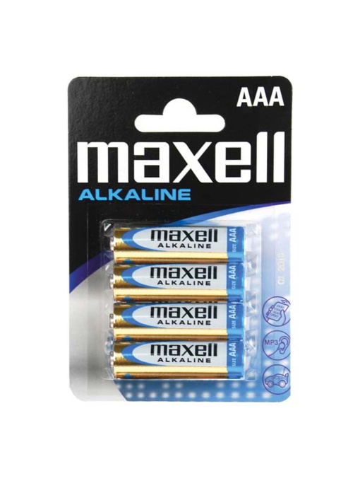 Батерия Maxell, LR03/AAA, 1.5V, алкални, 4 бр, бл