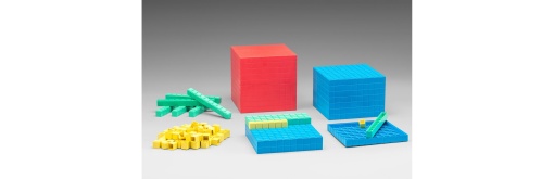 Десетична система, Base Ten, комплект, 121 части, в карт. кутия с упътване