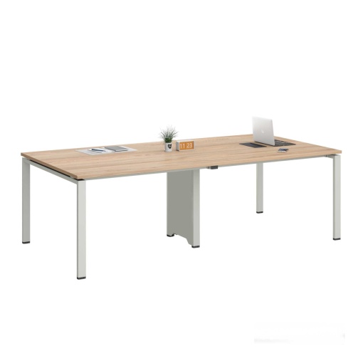 Заседателна маса Monaco, RFG, 2400 х 1200 х 750 mm, плот бряст, бял метал
