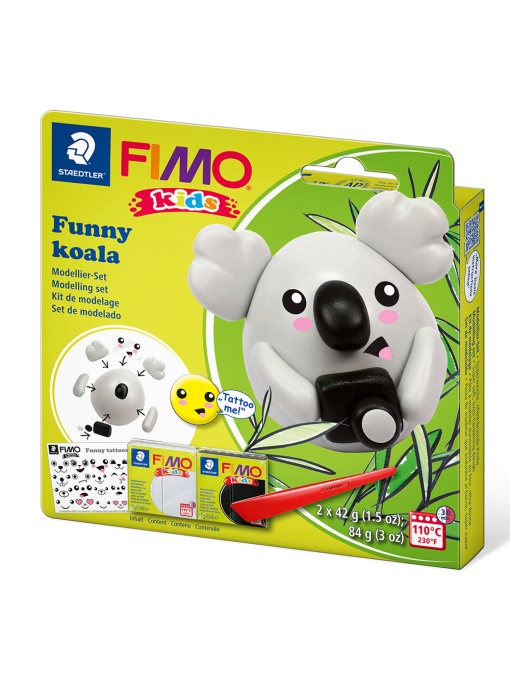 Комплект глина Staedtler Fimo Kids, 2x42g, Koala