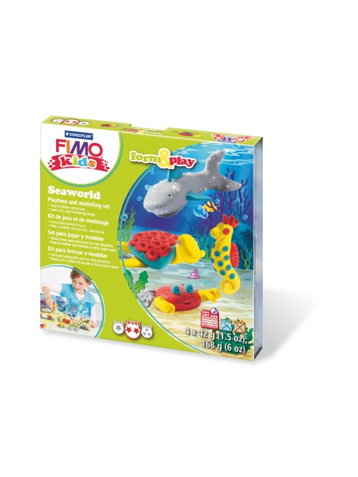 Комплект глина Staedtler Fimo Kids, 4x42g, Sea World