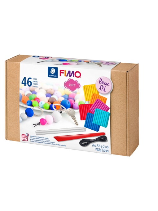 Комплект глина Staedtler Fimo Soft Basic XXL, 40 части