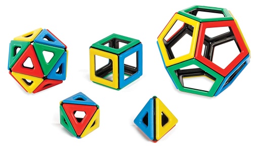 Конструктор Магнитен Polydron Платонови тела