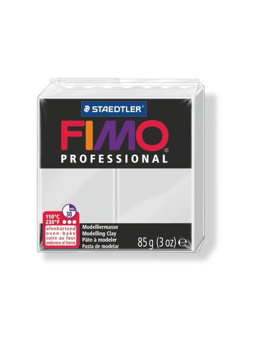 Полимерна глина Staedtler Fimo Prof,85g, сив 80