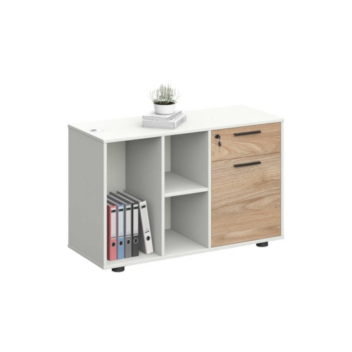 Шкаф Monaco RFG, 1000 х 400 х 630 mm, бряст и бяло