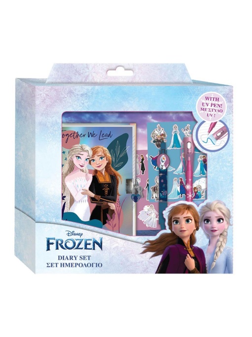 Бележник с катинарче, х-ки и стикери, Frozen
