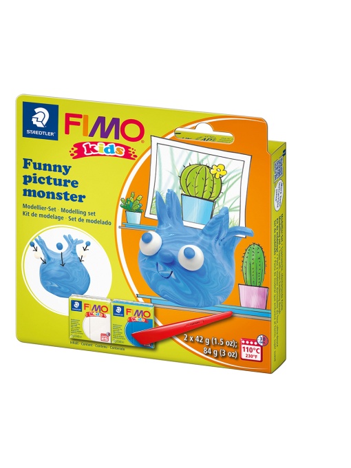 Комплект глина Staedtler Fimo Kids, 2x42g, Monster