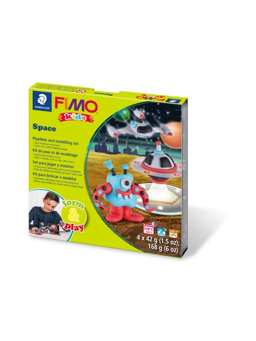 Комплект глина Staedtler Fimo Kids, 4x42g, Space