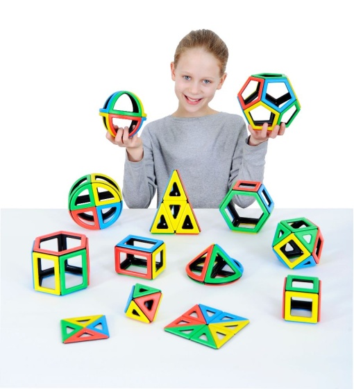 Конструктор Магнитен Polydron Математически комплект
