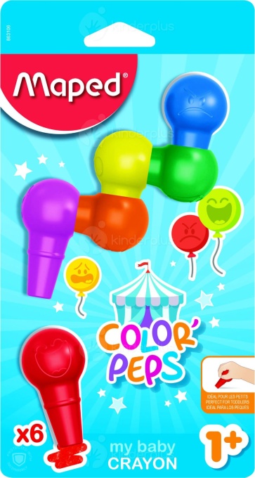Пастели BABY пласти Maped 12 цвята