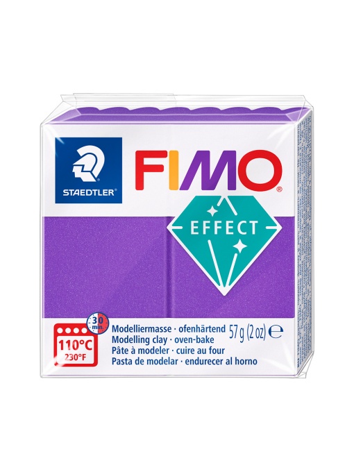 Пол. глина Staedtler Fimo Effect,57g, мет.лилав 61
