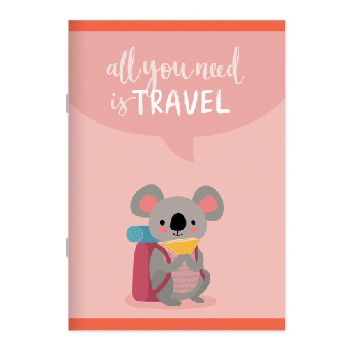 Тетрадка А4 80 Л., Мкв, Картонена Корица, Travellers