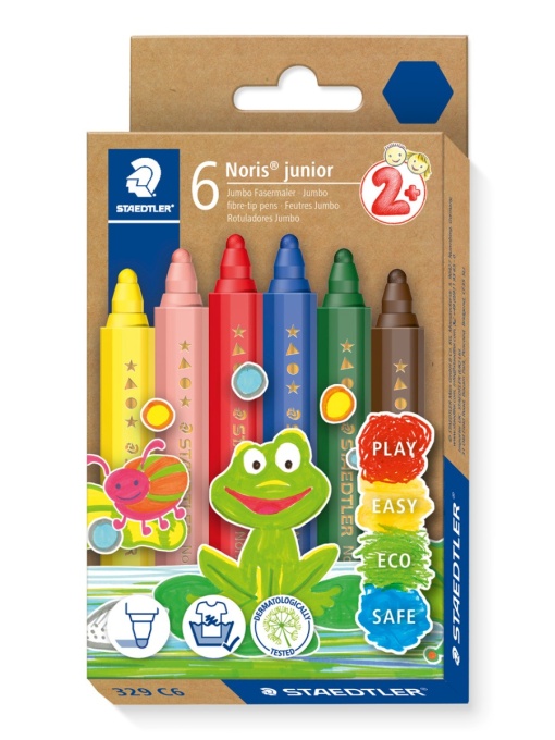 Флумастери Staedtler Noris Junior 329, 6 цвята
