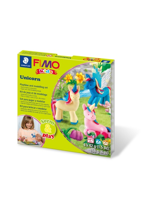 Комплект глина Staedtler Fimo Kids, 4x42g, Unicorn