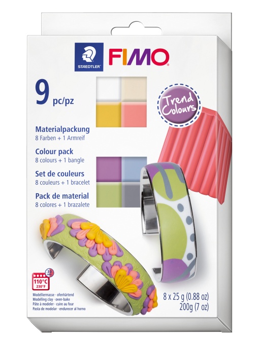 Комплект глина Staedtler Fimo Soft, 9 части