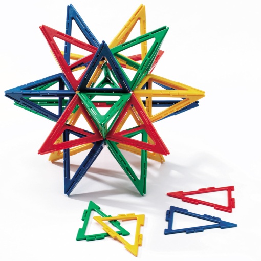Конструктор Polydron FRAMEWORKS РАВНОБЕДРЕНИ ТРИЪГЪЛНИЦИ 80 бр
