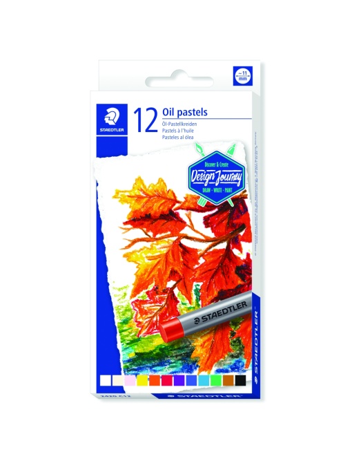 Маслени пастели Staedtler Design Journey, 12 цвята