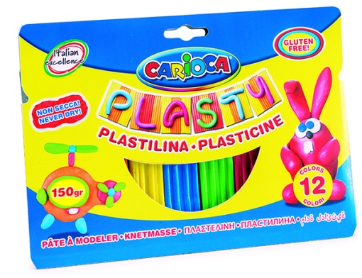 Пластелин Carioca 12 цв.х 12,5гр.