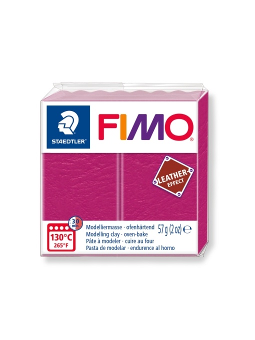 Полимерна глина Fimo Leather 8010, 57g, розов 229