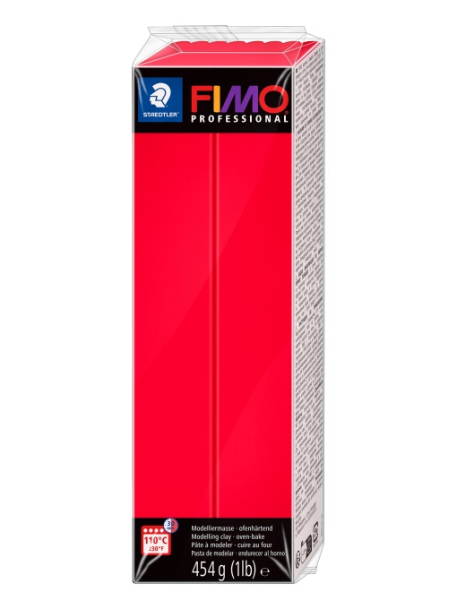 Полимерна глина Staedtler Fimo Prof, 454 g, червен