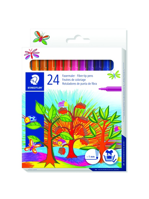 Флумастери Staedtler 325, 24 цвята