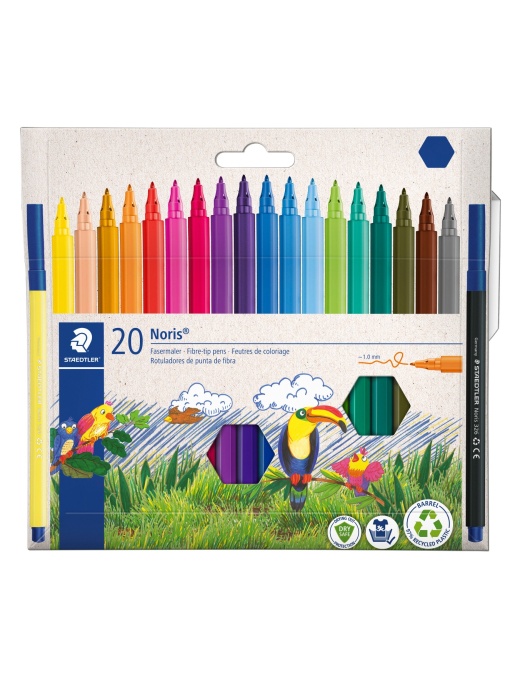Флумастери Staedtler Noris 326, 20 цвята