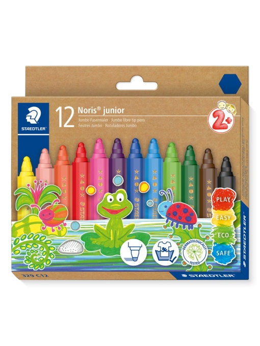 Флумастери Staedtler Noris Junior 329, 12 цвята