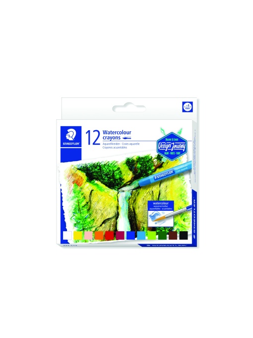 Акварелни пастели Staedtler Design Journey, 12 цвята