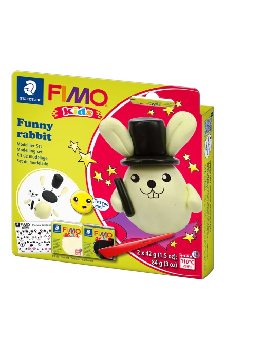 Комплект глина Staedtler Fimo Kids, 2x42g, Rabbit