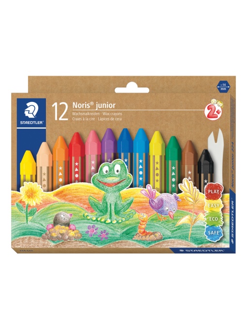 Пастели Staedtler Noris Junior 224, 12 цвята