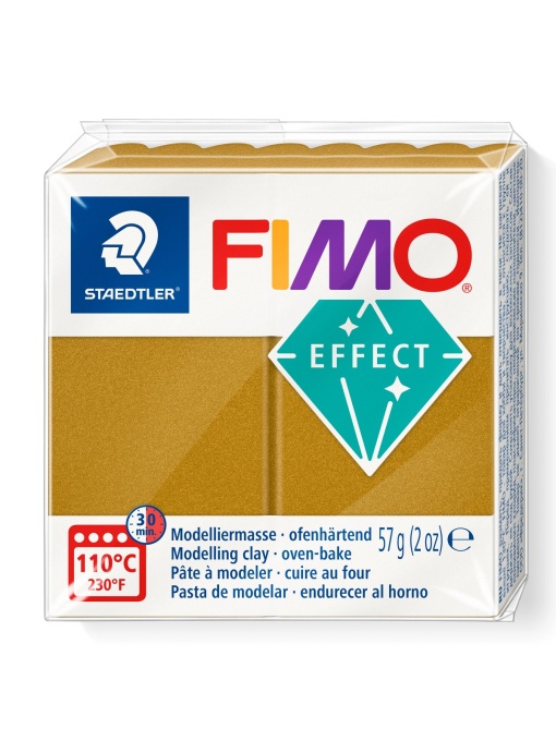 Поимерна глина Staedtler Fimo Effect,57g, мет.злат 11