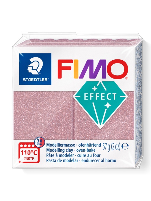Полимерна глина Staedtler Fimo Effect,57g, бледо розов 212