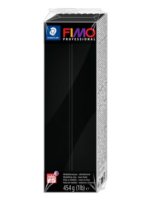 Полимерна глина Staedtler Fimo Prof, 454 g, черен