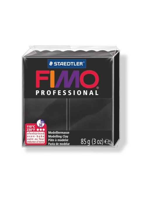 Полимерна глина Staedtler Fimo Prof,85g, черен 9