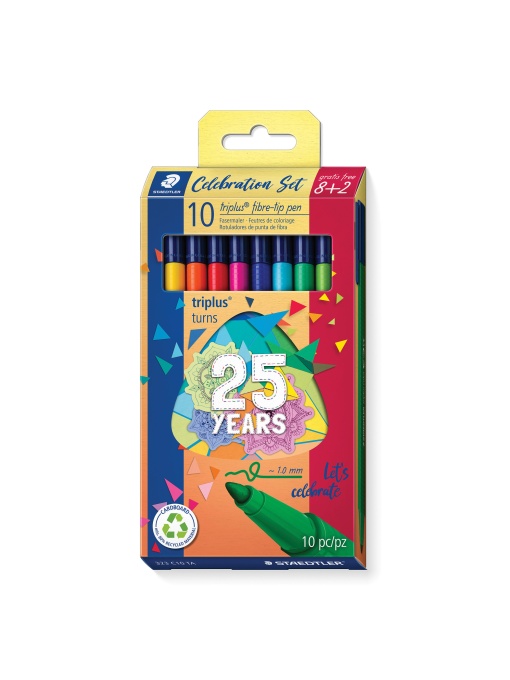Флумастери Staedtler 25 years 323, 8+2 цвята