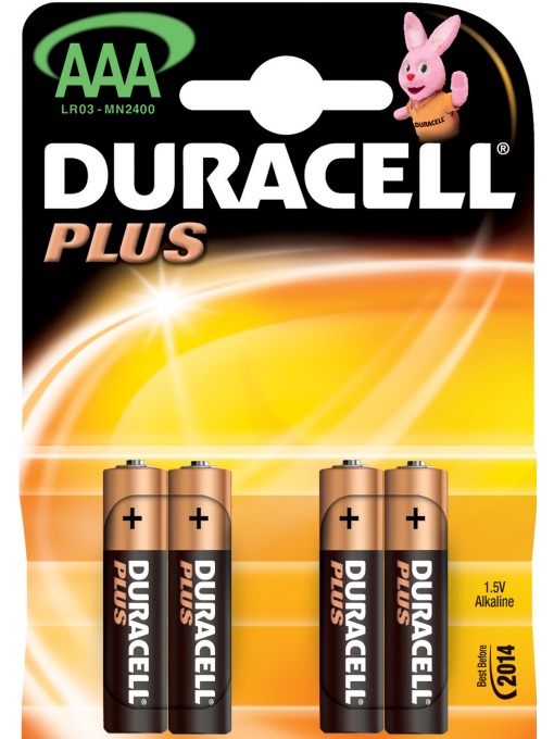 Батерии Duracell алкални LR03/AAA,1.5V, basic, 4бр