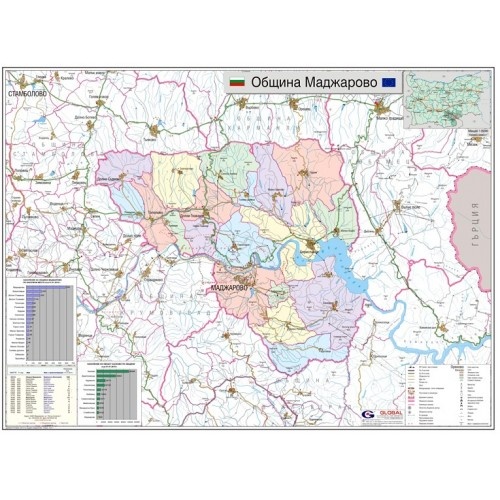 Карта на община Маджарово