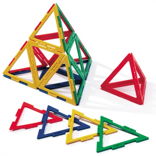 Конструктор Polydron FRAMEWORKS ГОЛЕМИ РАВНОСТРАННИ ТРИЪГЪЛНИЦИ 60 бр