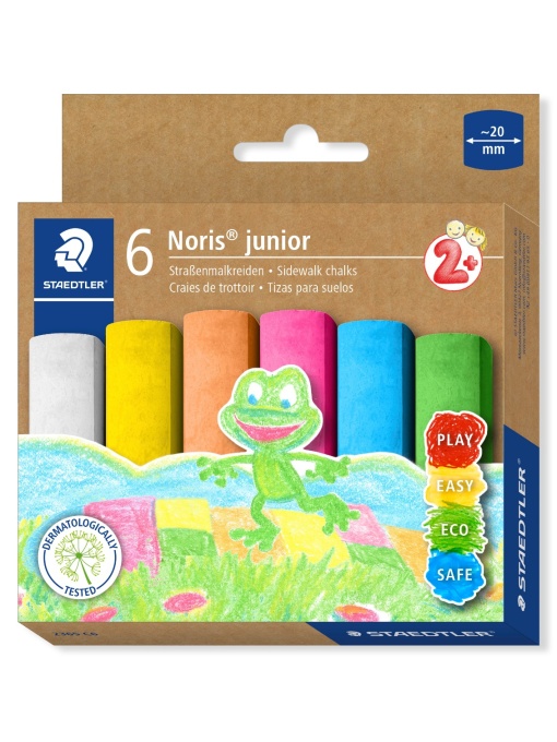 Тебешир Staedtler Noris Junior, 6 цвята