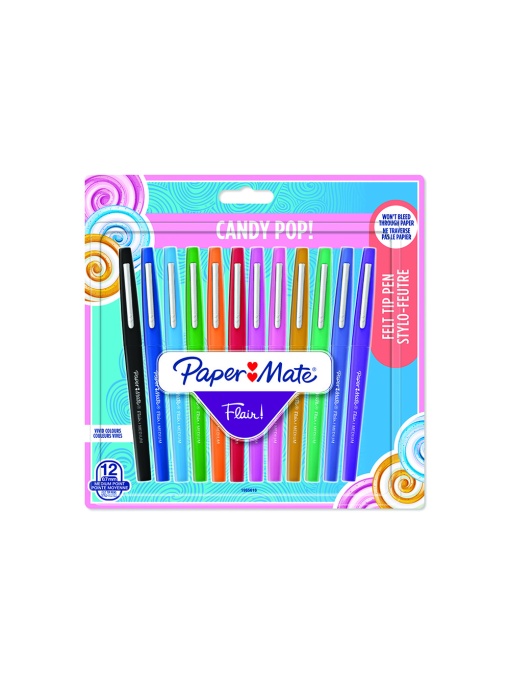 Флумастери Flair 12 цвята, candy pop