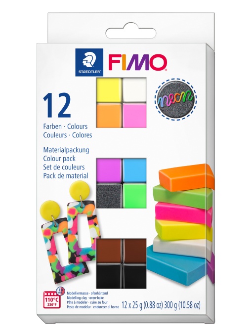 Комплект глина Staedtler Fimo , 12 цвята х 25g